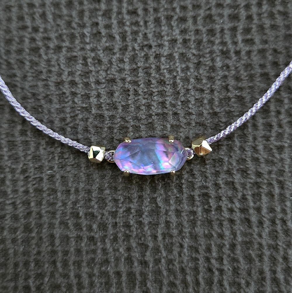Kendra Scott "Everlyne" Friendship👭 Bracelet In Lilac💜 Abalone - NWT - Picture 2 of 16